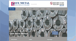 Desktop Screenshot of efemetal.com